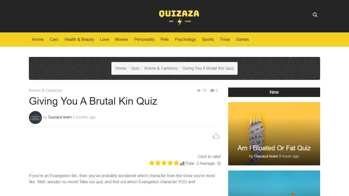 Giving You A Brutal Kin Quiz - Quizaza